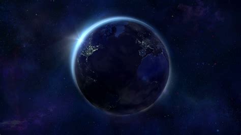 Looped animation of the Earth's night globe Motion Background 00:25 SBV ...