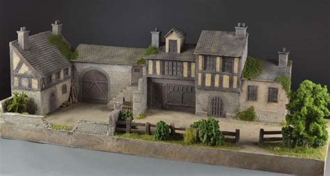 Medieval town - diorama