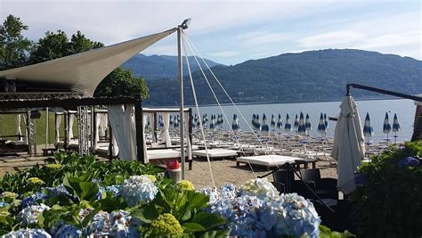 Lido Beach Club Baveno, Beach in Lake Maggiore, Italy