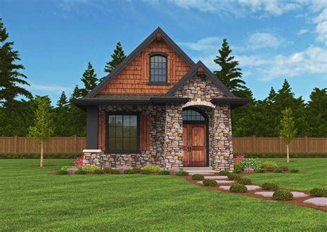 Montana House Plan | Small Lodge Home Design with European Flair