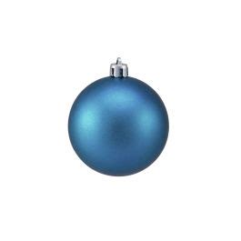 Christbaum Kugel REMONDA, 6 Stück, matt-blau, Ø7cm