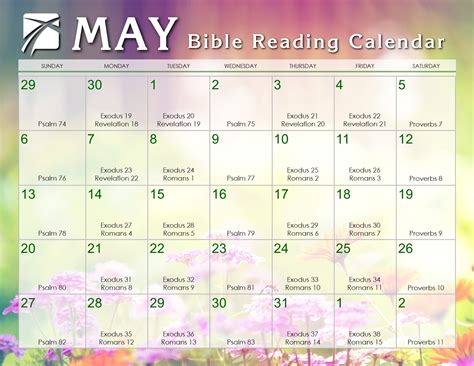 May 2018 Daily Bible Reading Calendar – In God's Image