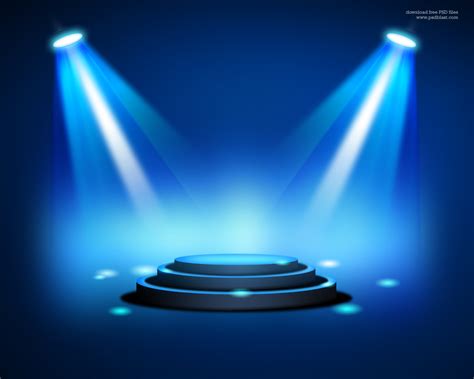 Free download Stage Lighting Background with Spot Light Effects PSD ...