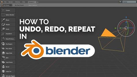 Everything About the Blender Undo, Redo, Repeat Last, and Adjust Last ...