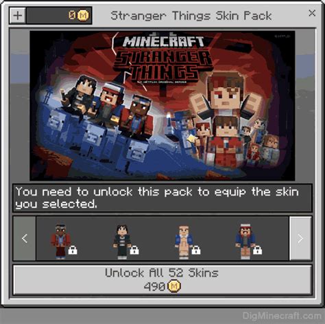 Stranger Things Skin Pack in Minecraft