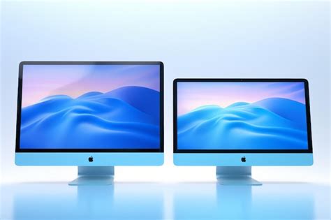 Premium AI Image | Unveiling the Stunning 2021 Blue Apple iMac M1 A ...