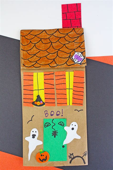 Paper Bag Haunted House Craft - The Crafting Chicks