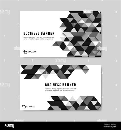 Black business banner design illustration Stock Vector Image & Art - Alamy