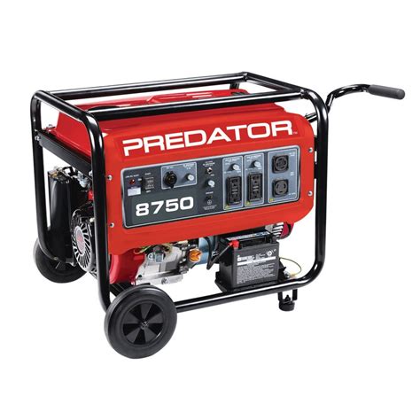 8750 Max Starting/7000 Running Watts, 13 HP (420cc) Generator EPA III with GFCI Outlet Protection