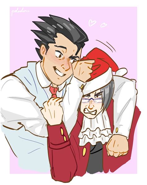 I love so much this fanart. Just look at Edgeworth's face | Phoenix wright, Anime, Fan art