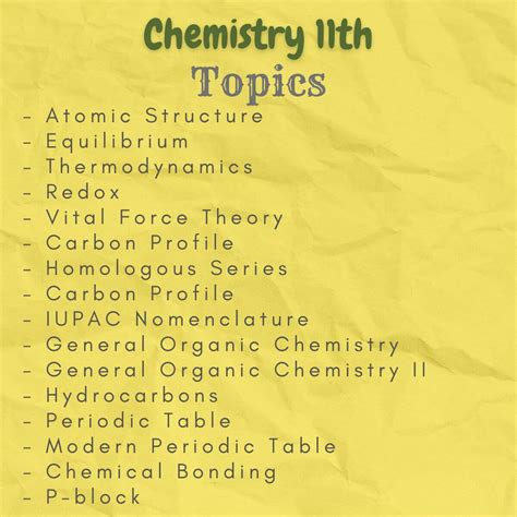 Chemistry Notes Class 11 - Complete Class 11 Chemistry Notes.