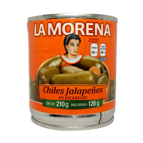 CHILES JALAPENOS VERDES en escabeche La Morena 210g Dose | Mex-Al GmbH Onlineshop für ...