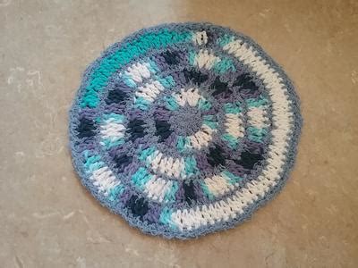 Dishcloth mixing cotton and scrubby yarn