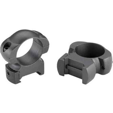 Weaver Mount Ring Pair (1", Aluminum, High, Matte Black) 47316