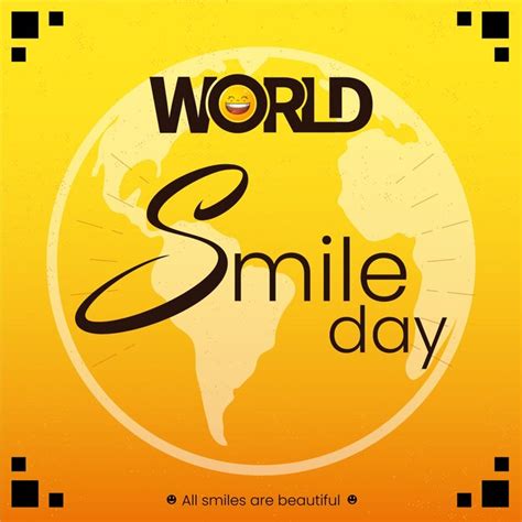 Premium Vector | World smile day poster