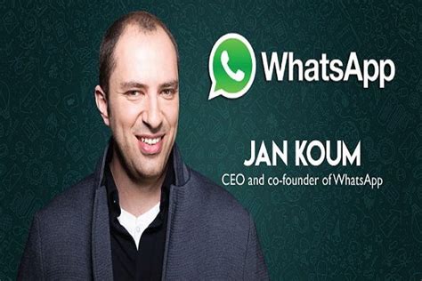 WhatsApp co-founder Jan Koum leaving Facebook