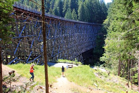 The Kinsol Trestle, on the Cowichan Valley Trail on Vancouver Island, was the one of the longest ...