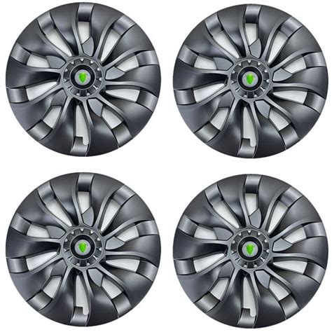 Tesla Model 3 Full Cover Wheel Hub Caps - 18" inch (4 Pcs) - Style 1 G ...