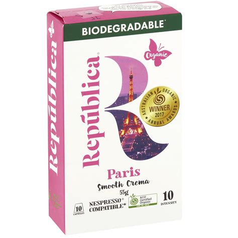 Republica Biodegradable Coffee Pods - Paris — National Hotel Supplies