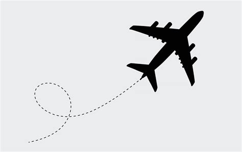 Flying Airplane Clipart Black And White Flight Flying - vrogue.co