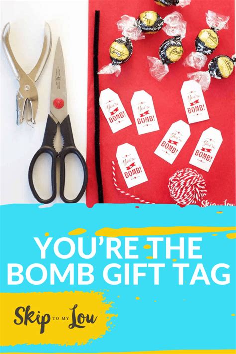 You're the Bomb Gift Tag | Skip To My Lou