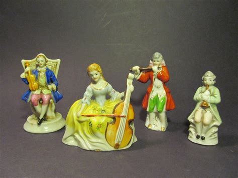 Vintage Occupied Japan Porcelain Figurines Lot of 4 Collectables Cello ...