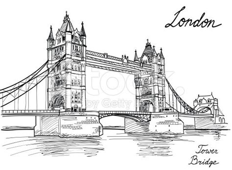 Sketch of Tower Bridge, London, England, UK, Europe. Hand drawing... | Tower bridge london ...