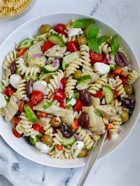 Easy Mediterranean Pasta Salad – Cookin' with Mima