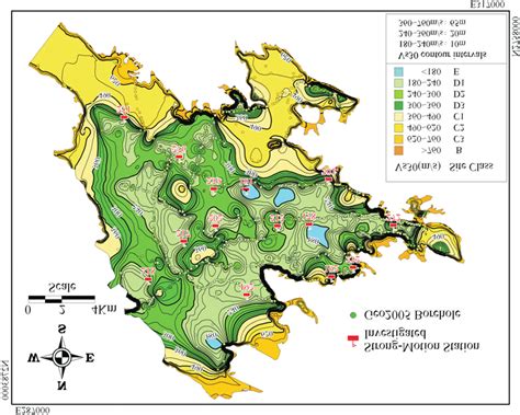 Vs30 map of Taipei Basin. | Download Scientific Diagram