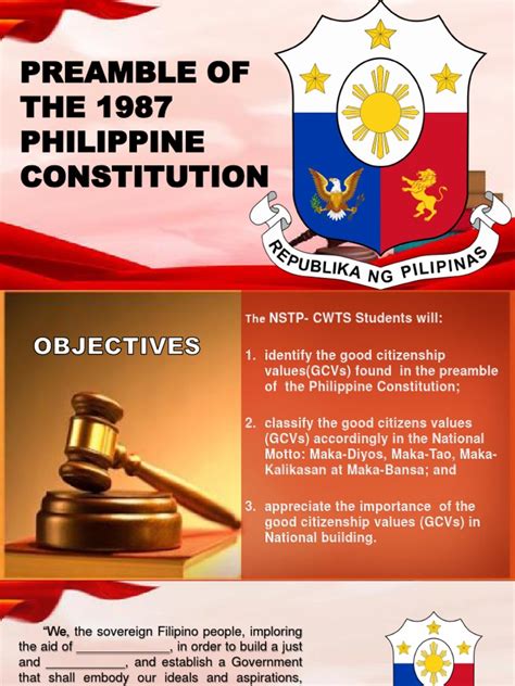 Preamble of THE 1987 Philippine Constitution | PDF