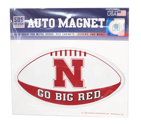 Go Big Red Football Magnet