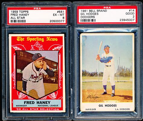 Lot Detail - Two Diff PSA Graded Baseball Cards