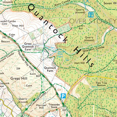 OS Map of Quantock Hills & Bridgwater | Explorer 140 Map | Ordnance Survey Shop