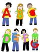 Kids in Action: Uppercase Letter Kids Clip Art 52 PNGs by Rebekah Brock