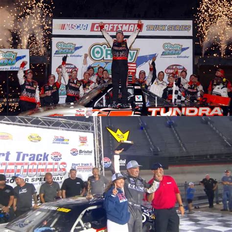 Mike Skinner is now a 2-time winner at Bristol! He wins the Short Track ...