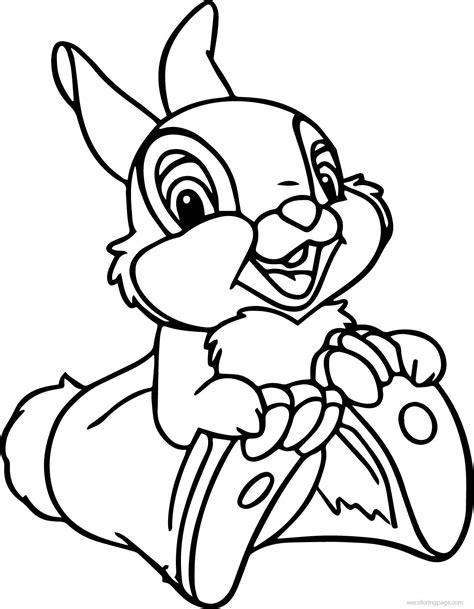 Thumper Bunny Coloring Pages - Jambestlune