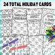 Christmas Coloring Cards, Holiday Coloring Pages by Buckeye Teacher Mama