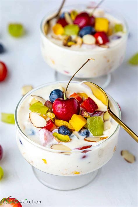 Fruit Salad With Condensed Milk - Shweta in the Kitchen