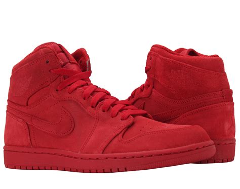 Air Jordan - Nike Air Jordan 1 Retro High Suede Gym Red Men's Basketball Shoes 332550-603 Size 9 ...