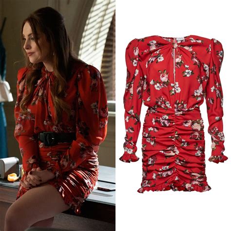 Stunning Floral Print Minidress Worn by Fallon Carrington on Dynasty