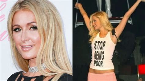 Paris Hilton debunks the myth behind her famous "Stop Being Poor" meme: "I never wore that shirt ...