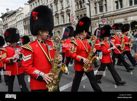 Military marching band, London UK Stock Photo, Royalty Free Image ...