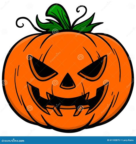 Jack-O-Lantern stock vector. Image of pumpkin, vegetable - 61103875