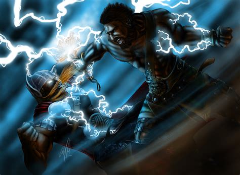 Thor Vs Hercules by Vatero on DeviantArt