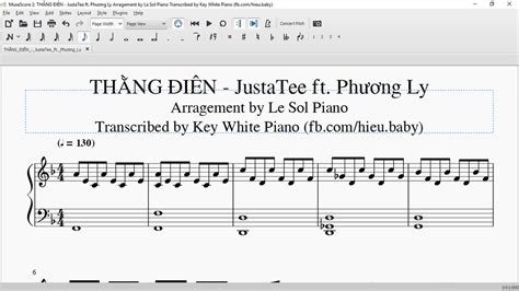 THẰNG ĐIÊN - JustaTee ft. Phương Ly piano sheet free download - YouTube