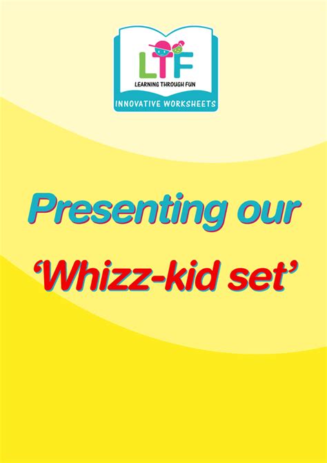 Whizz Kid Set - Learning Through Fun