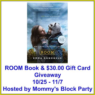 ROOM Movie: Book & $30.00 GC #Giveaway - Mommy's Block Party