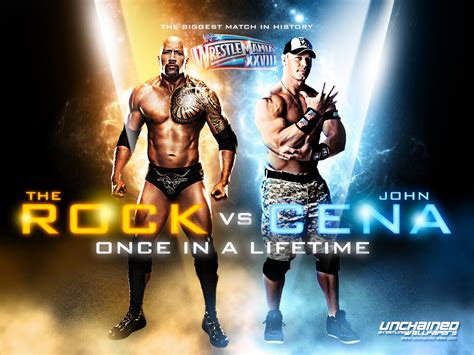 Wrestlemania 28:The Rock vs John Cena - WWE Wallpaper (30107796) - Fanpop