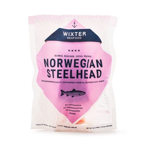 Get Wixter Norwegian Steelhead Trout Portion Premium Cut Frozen ...