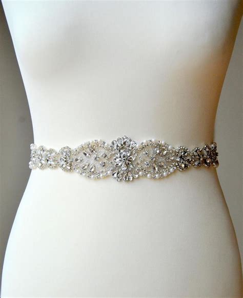 Crystal Luxury Bridal Sash,Wedding Dress Sash Belt, Rhinestone Sash, Rhinestone Bridal ...